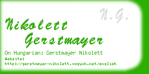 nikolett gerstmayer business card